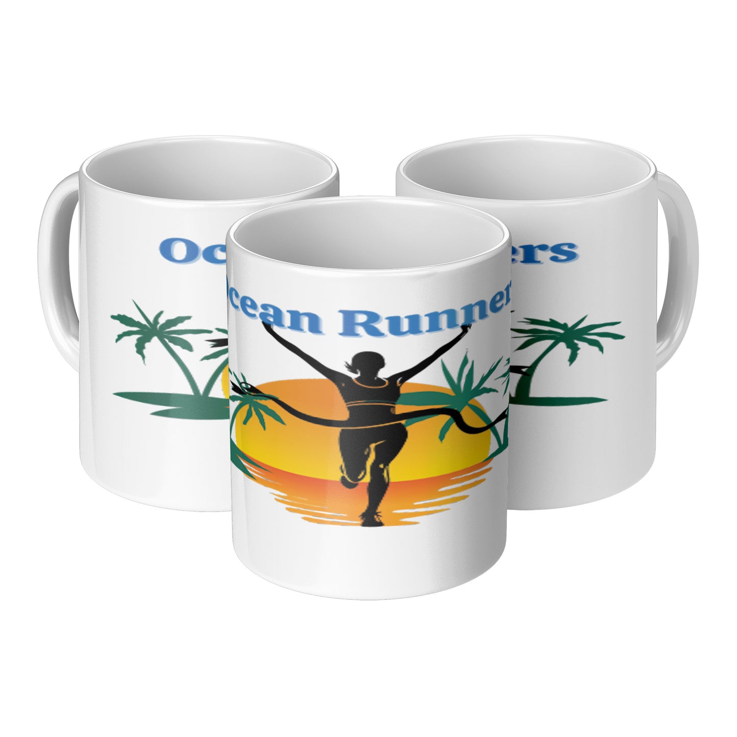 Women's Ocean Runners Coffee Mug Wht