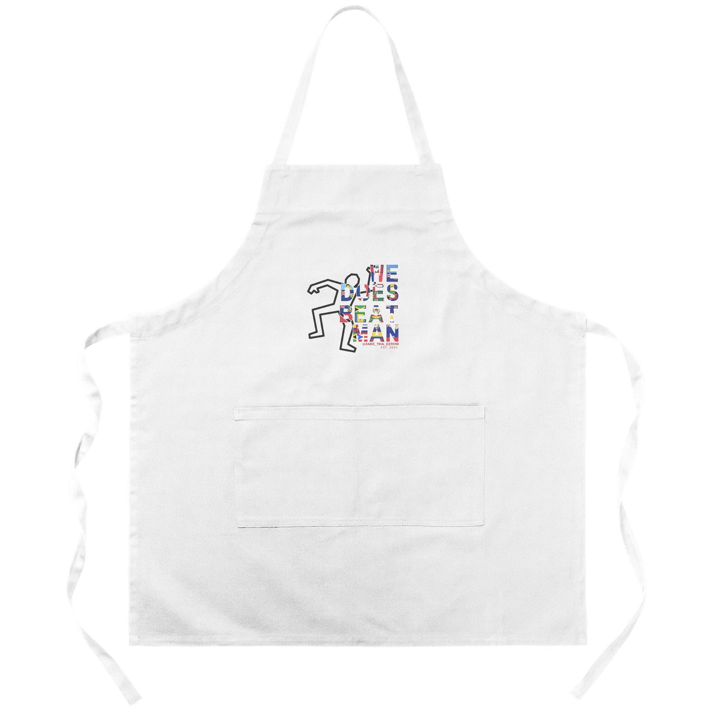 We Does Beat Man Apron
