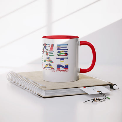 We Does Beat Man Coffee Mug
