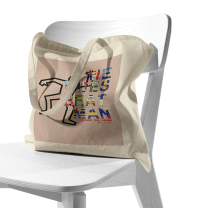We Does Beat Man Pink Tote