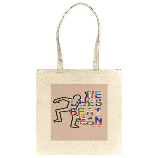 We Does Beat Man Pink Tote