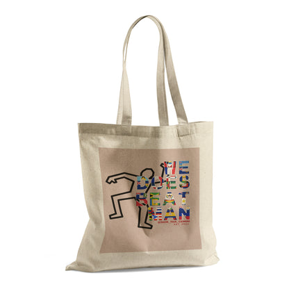 We Does Beat Man Pink Tote
