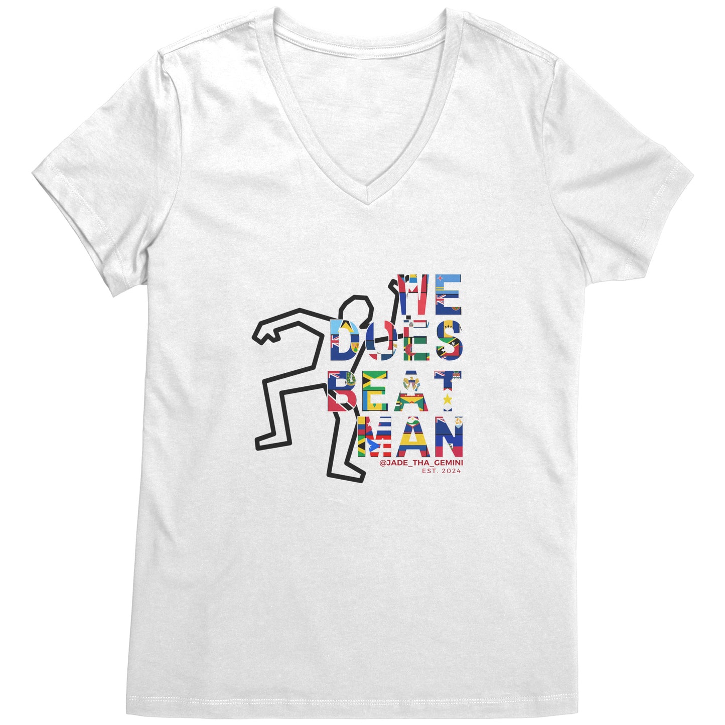 We Does Beat Man Women's V-neck