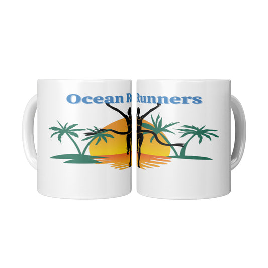 Women's Ocean Runners Coffee Mug Wht