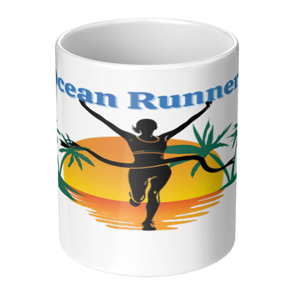 Women's Ocean Runners Coffee Mug Wht